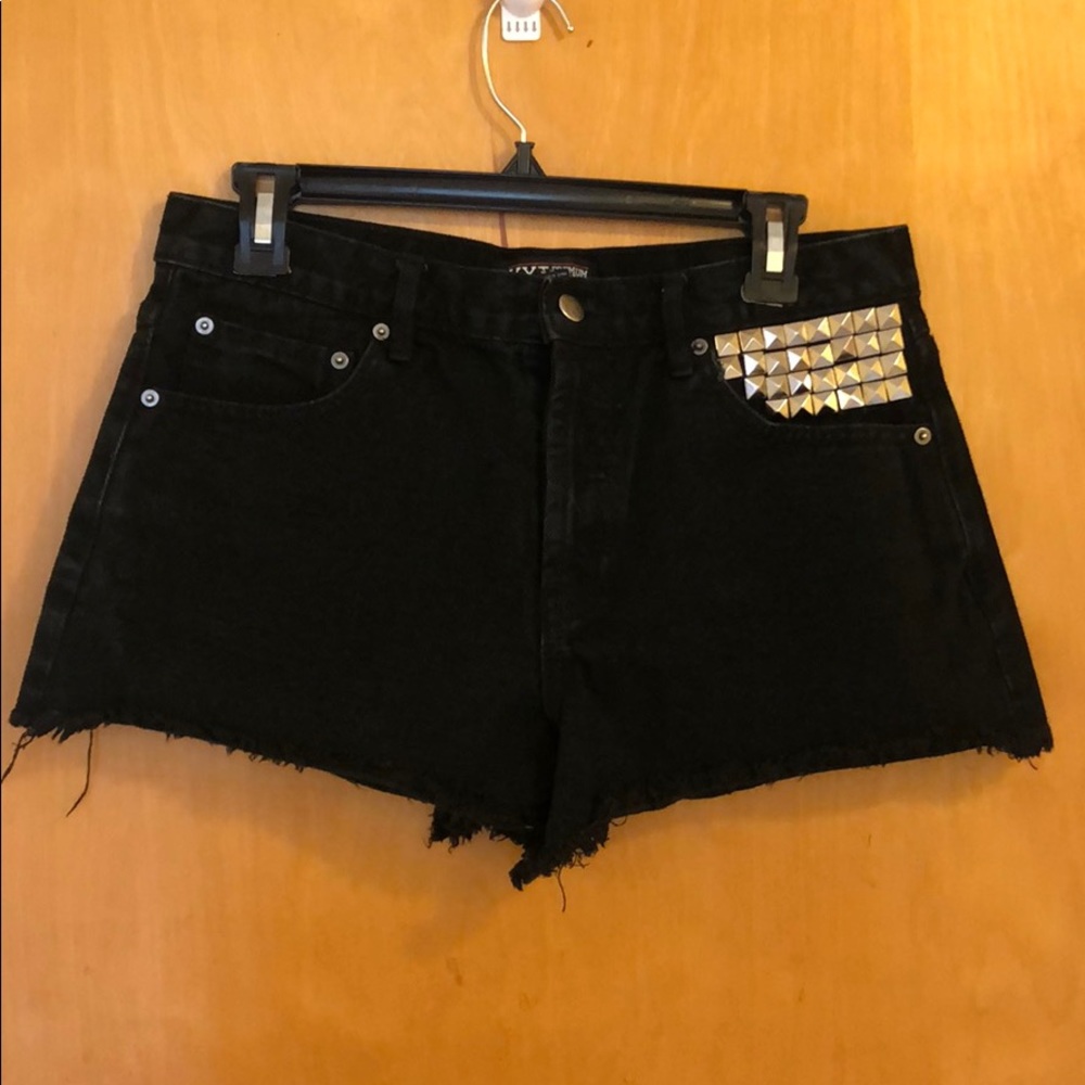 Forever 21 studded cutoff jean shorts